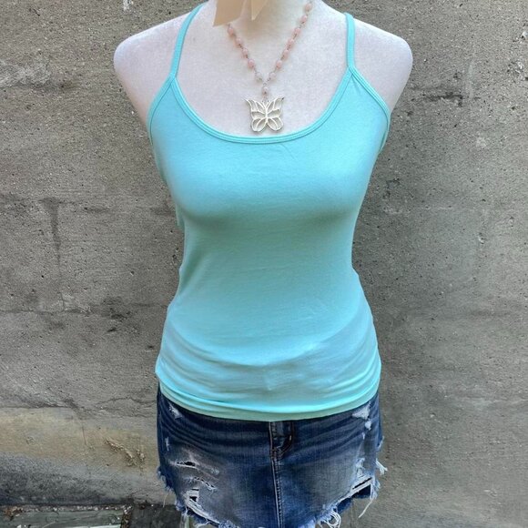 2000s Garage Blue Tank Top - Picture 1 of 5